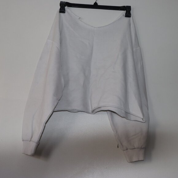 White Off- the-shoulder Pacsun Crewneck - Picture 5 of 5